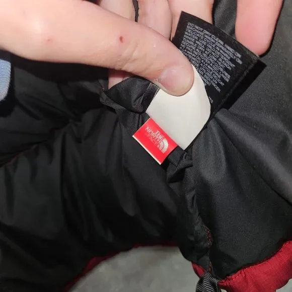 The North Face 1996 Retro Nuptse 700 Fill Jacket Black/Red Puffer Mens Sz L